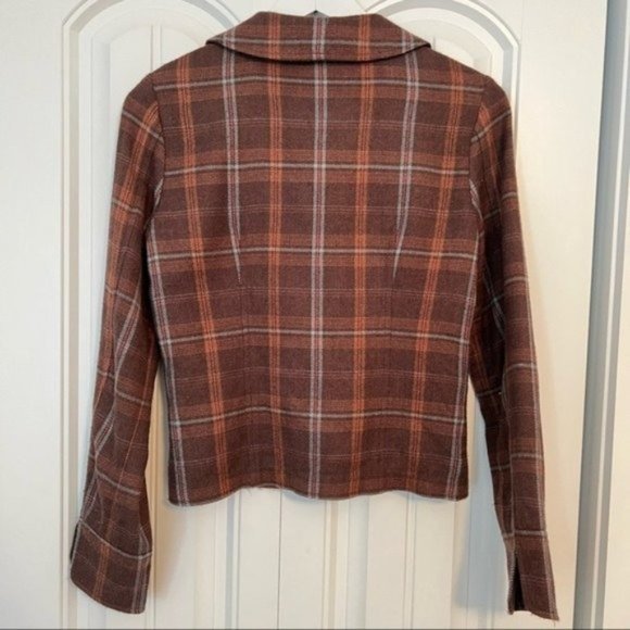 Nordstrom Frenchi Plaid Button Jacket Blazer Size Small - Picture 5 of 8